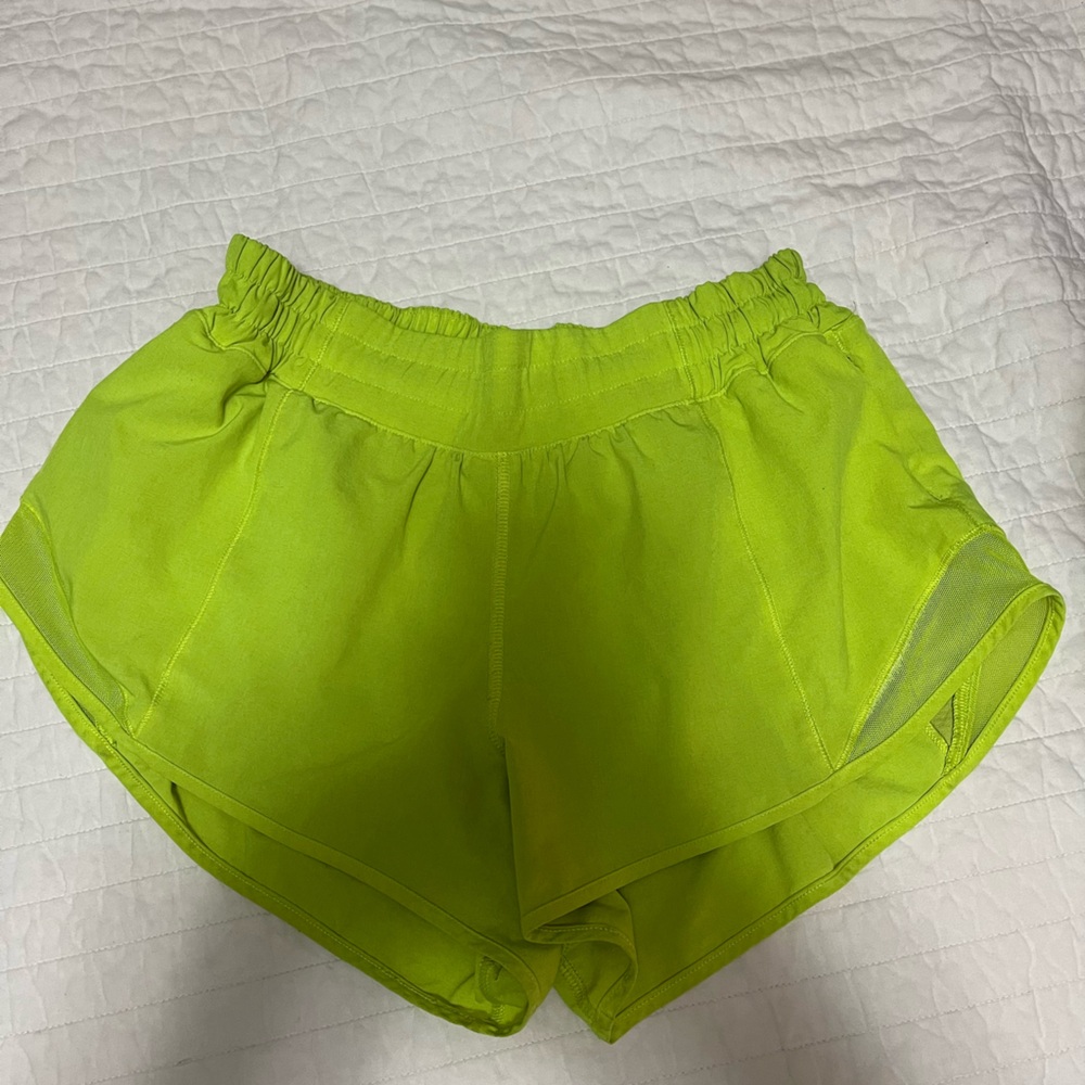 Lululemon Athletica Bright Green Women's Athletic Shorts